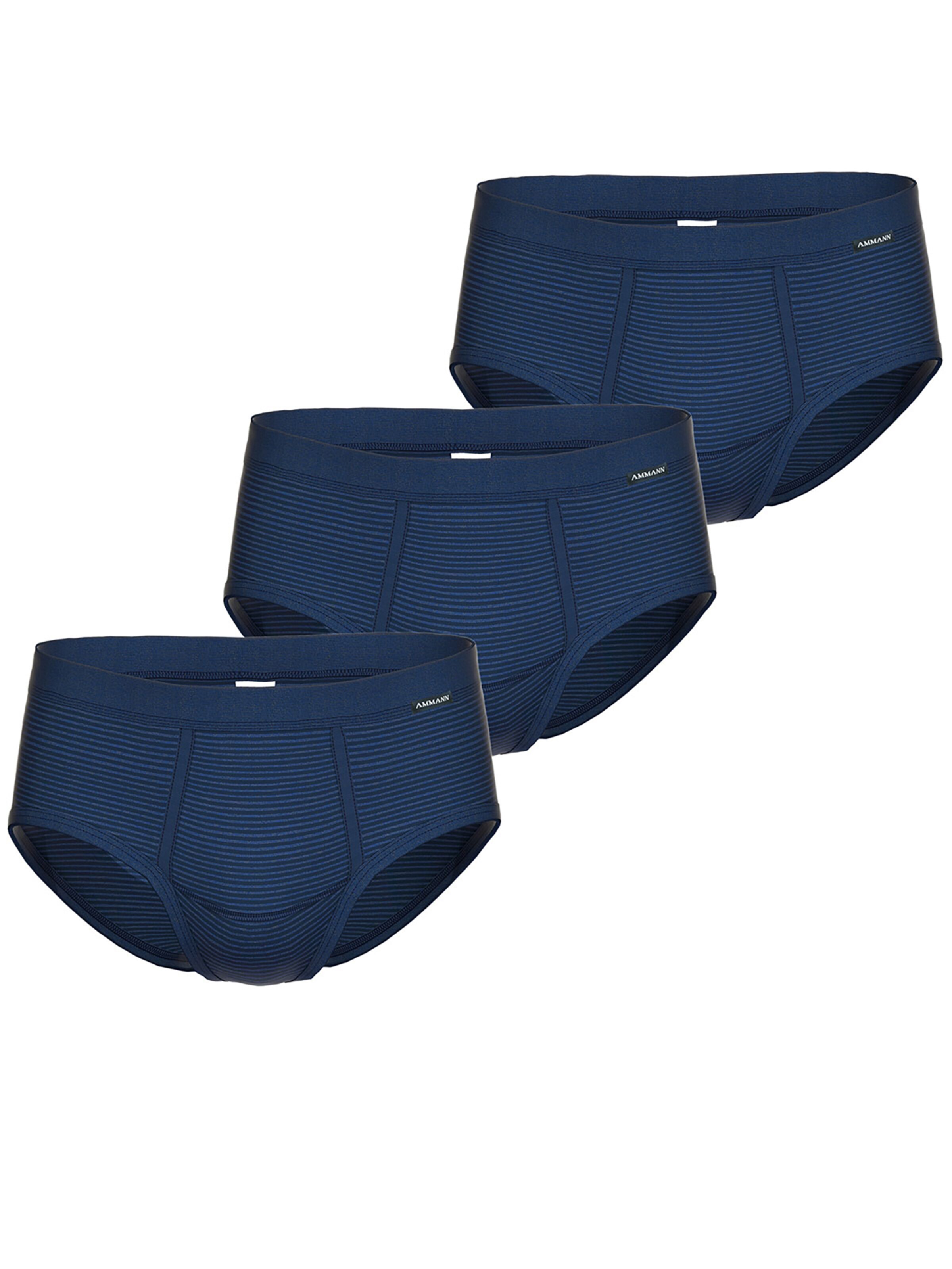 Ammann Panty 'Jeans Feinripp' in Blue: front