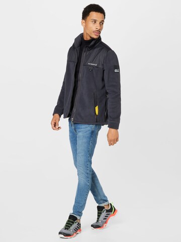 JACK WOLFSKIN Fleece jacket 'Grizzly' in Black