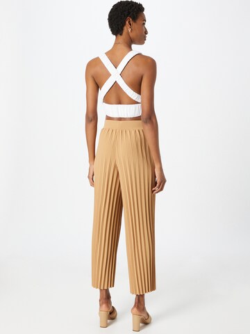 ABOUT YOU Wide leg Trousers 'Jerika' in Brown