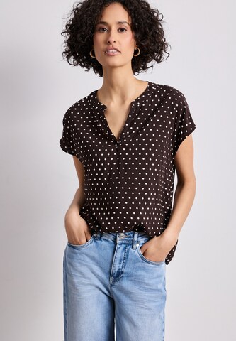 STREET ONE Bluse in Braun: Vorderseite