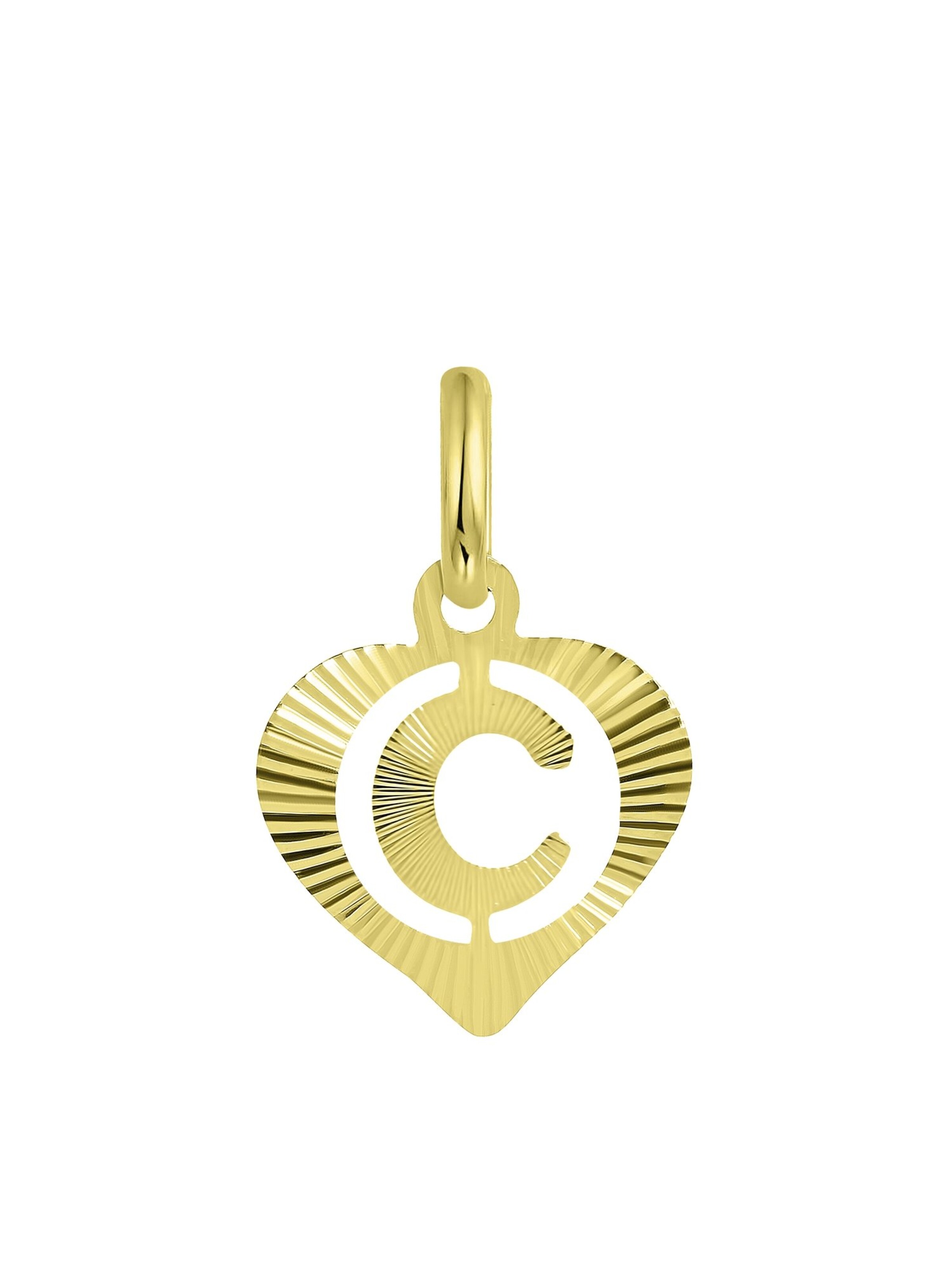 Lucardi Hangers 'Buchstabe' in Goud: voorkant