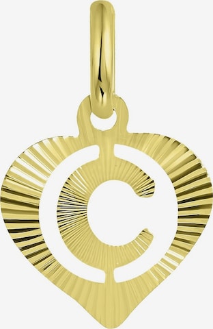 Lucardi Pendant 'Buchstabe' in Gold: front