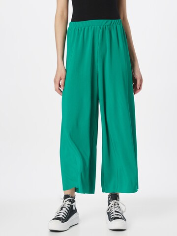 Wide Leg Pantalon s.Oliver en vert : devant