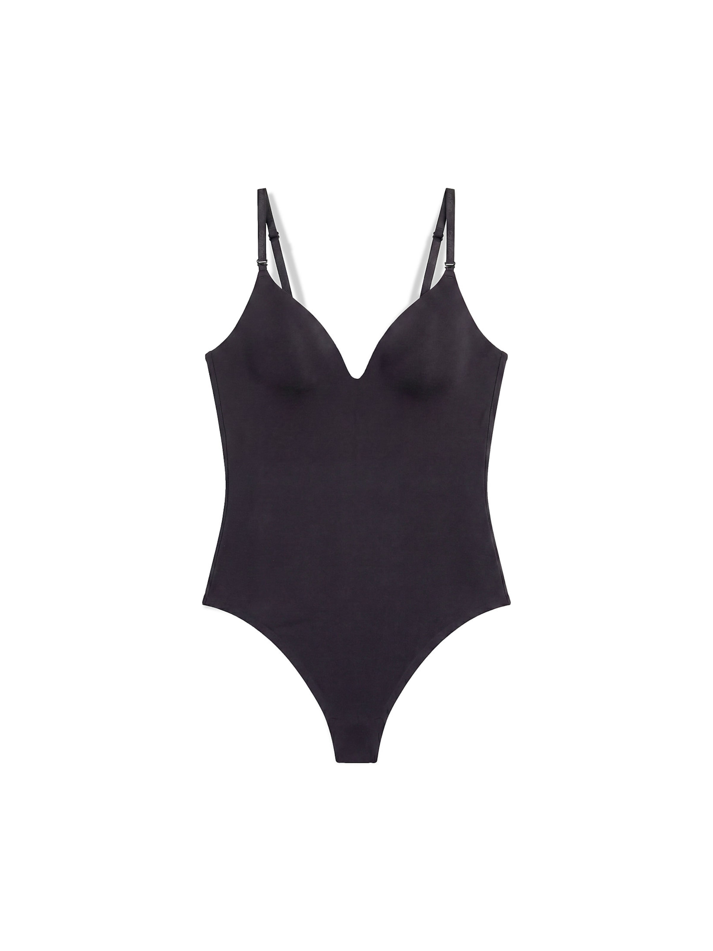 Calvin Klein Shapingbody in Zwart: voorkant