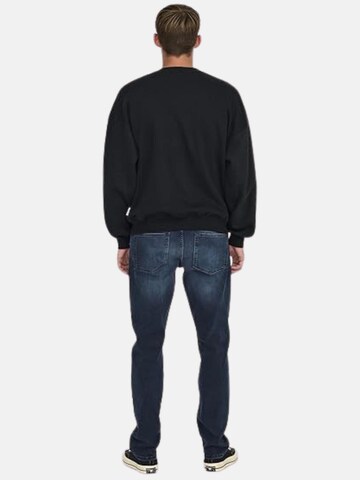 Felpa 'GIROCOLLO FELPA' di Only & Sons in nero