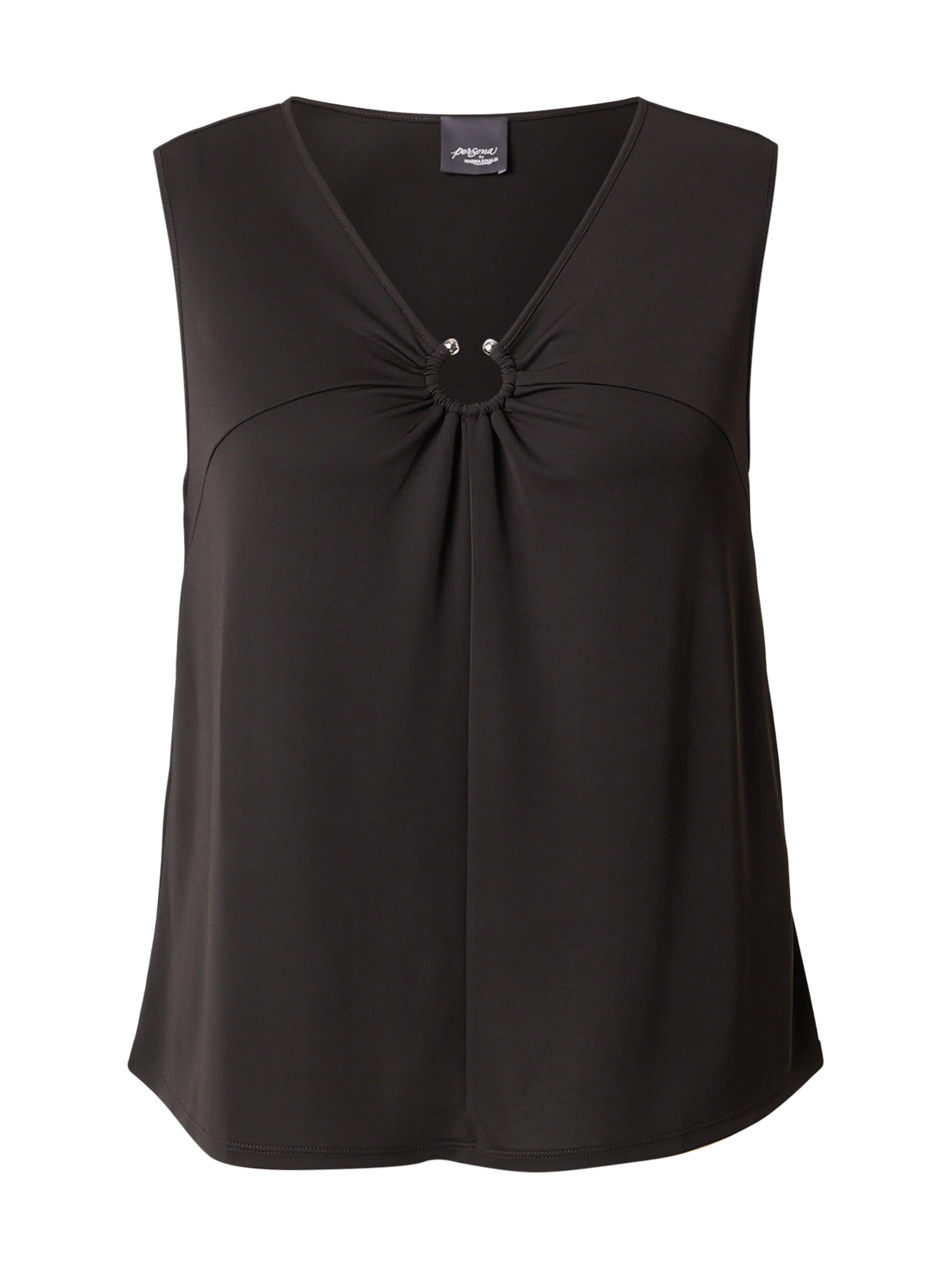 Haut 'EXPLOIT' Persona by Marina Rinaldi en noir : devant