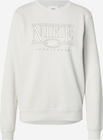Nike Sportswear Sweat-shirt 'CLUB' en brocart / blanc / blanc cassé, Vue avec produit