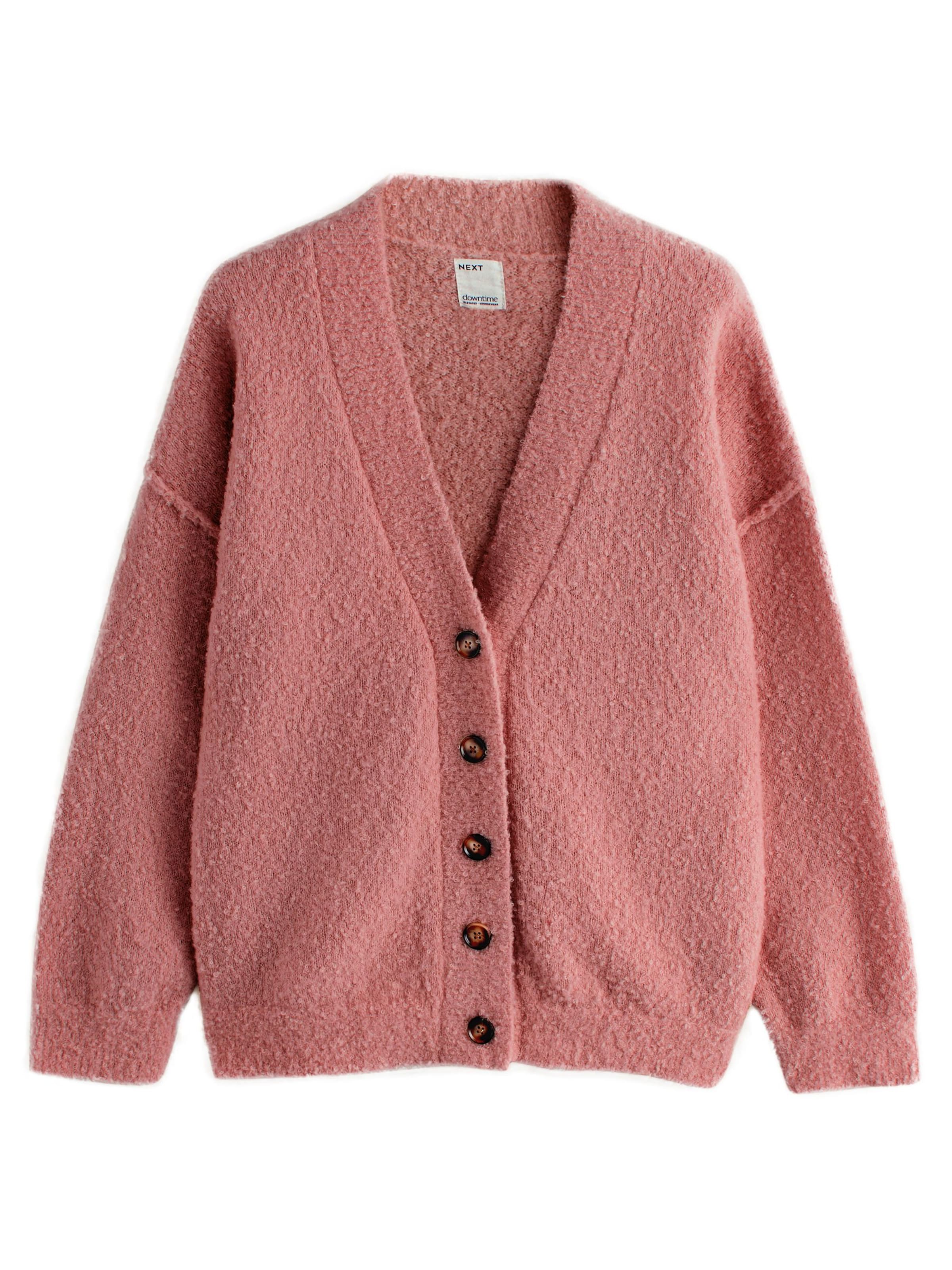 Next Pletena jopa 'Boucle' | roza barva, Prikaz izdelka