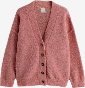 Next Neuletakki 'Boucle' värissä vaaleanpunainen: etupuoli