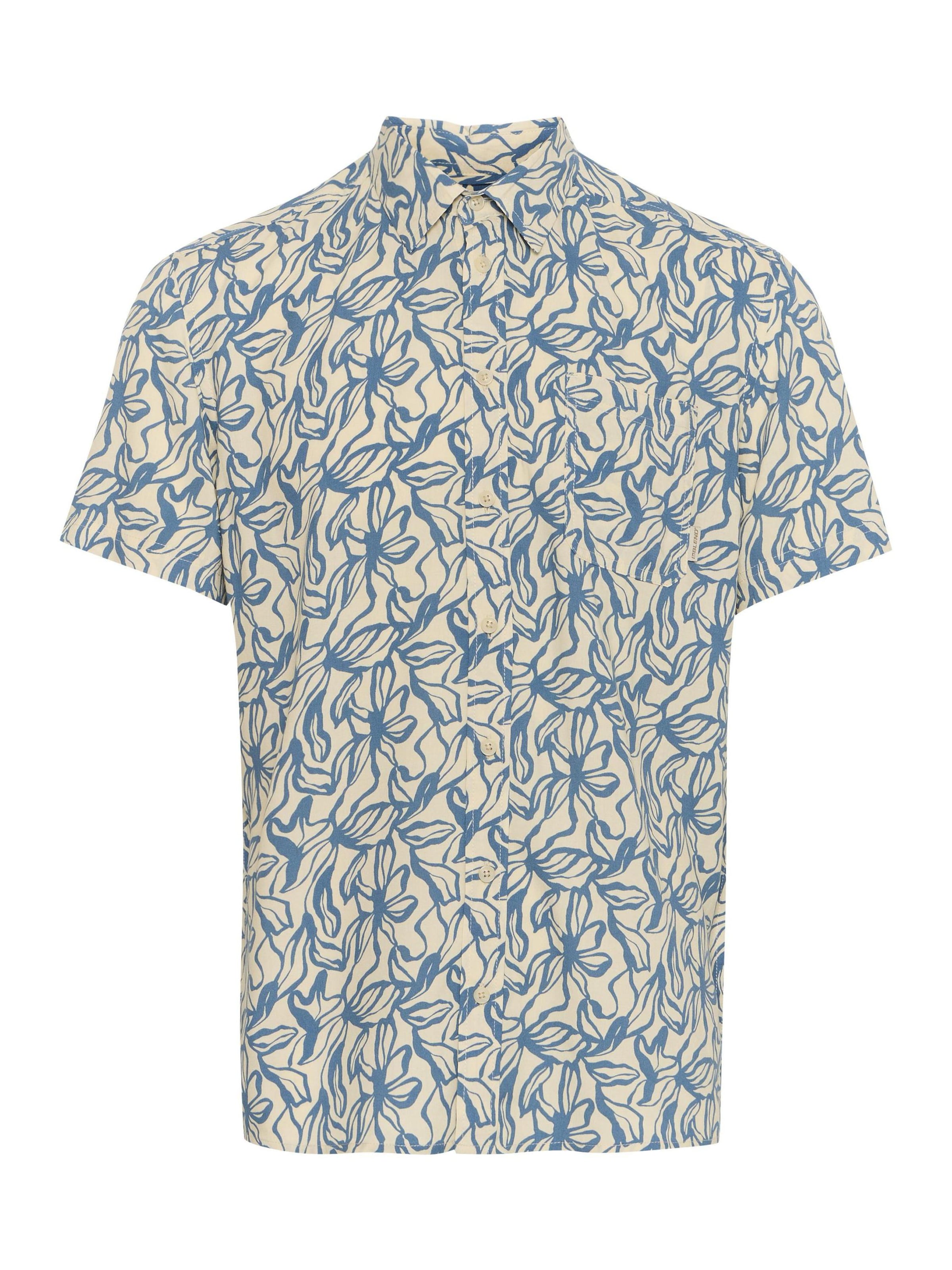 BLEND Kurzarmhemd ' BHAVIAN ' in Blau: Vorderseite