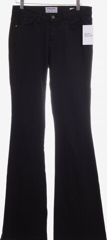 Frame Denim Skinny Jeans in 27-28 in Black: front