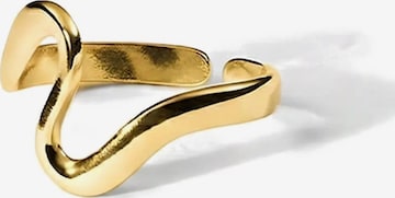 hiBALI Foot jewelry 'Wavy' in Gold: front