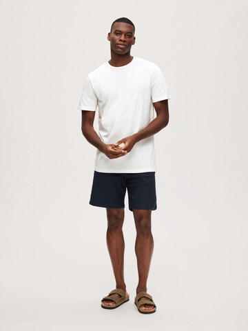 SELECTED HOMME T-Shirt 'FRANK' in Weiß