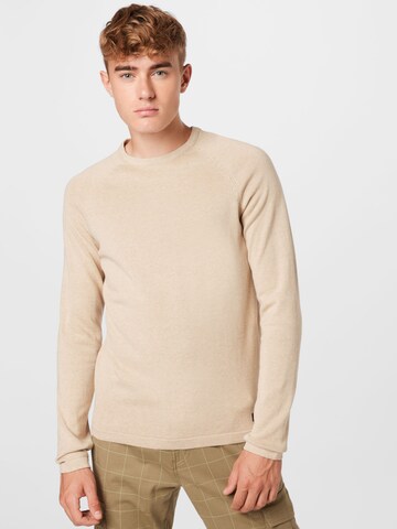TOM TAILOR DENIM Pullover in Beige: Vorderseite