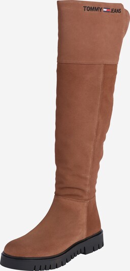 Tommy Jeans Zābaki virs ceļa, krāsa - naktszils / karameļkrāsas / sarkans / balts, Preces skats