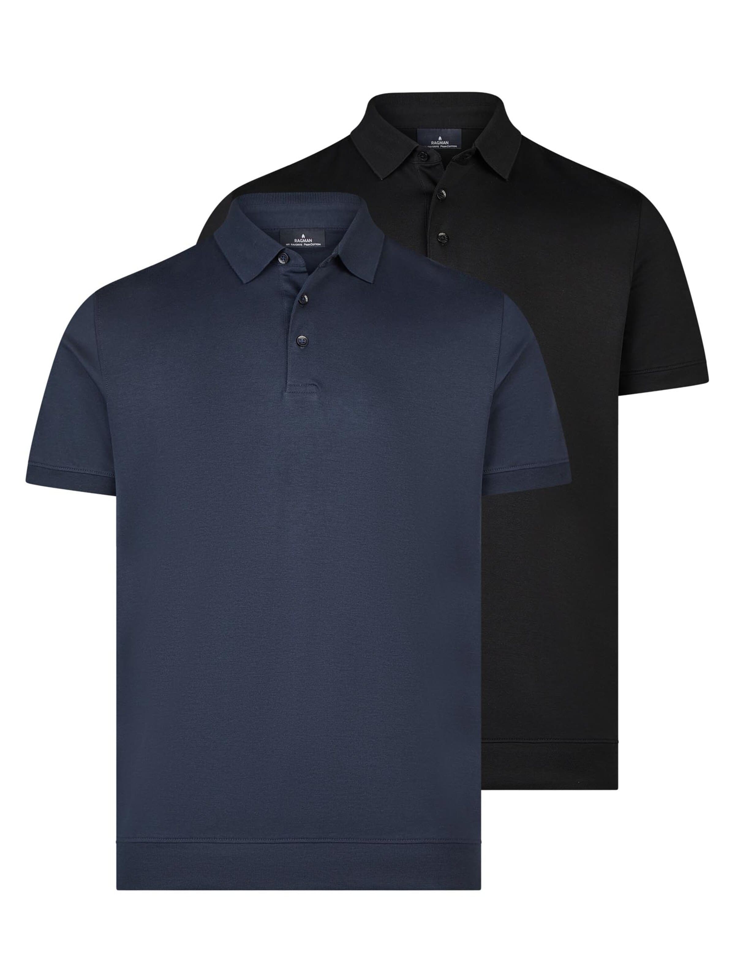 Ragman Shirt 'Basic' in Blue: front