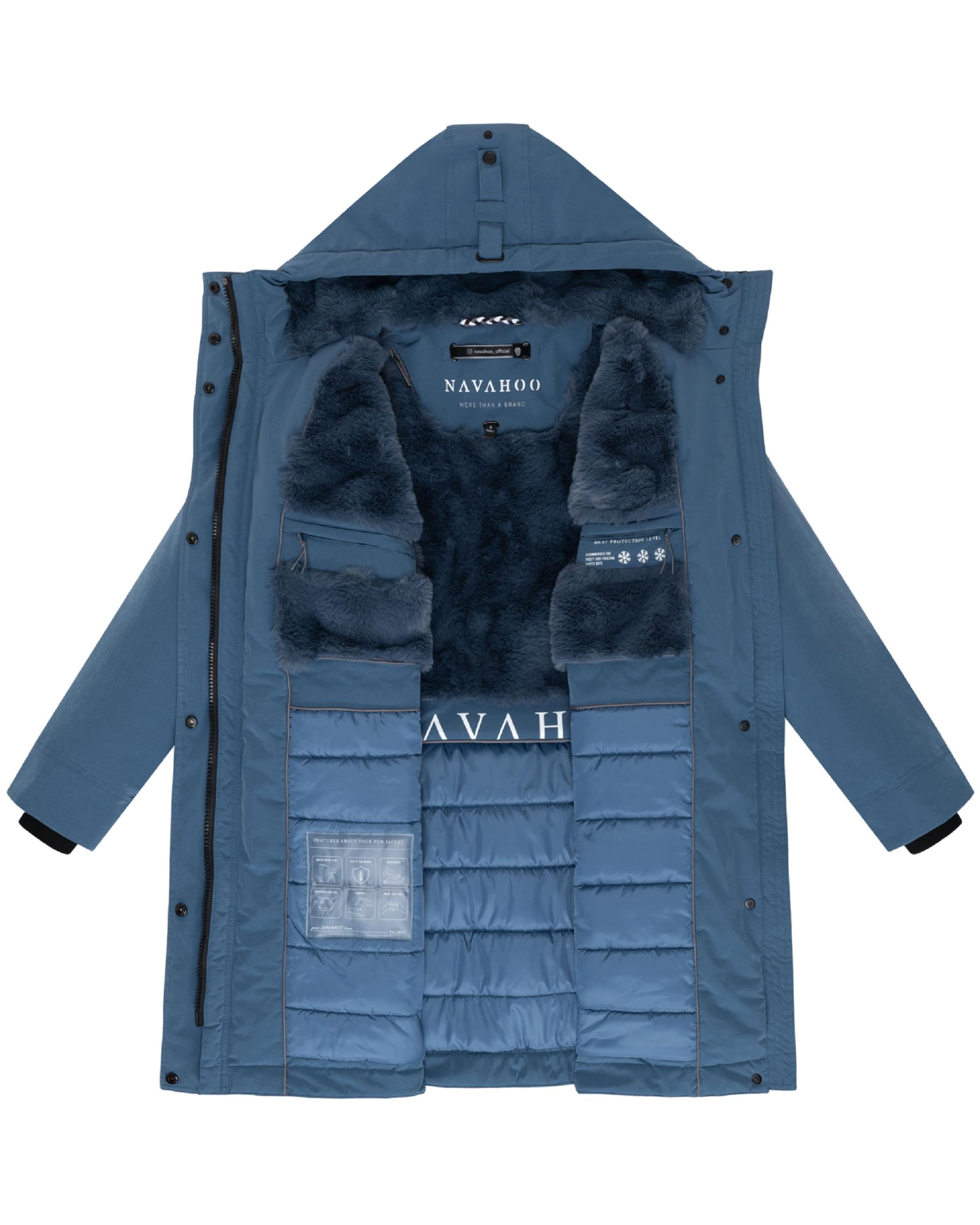 NAVAHOOZimski kaput 'Hageltanz 14' - plava boja