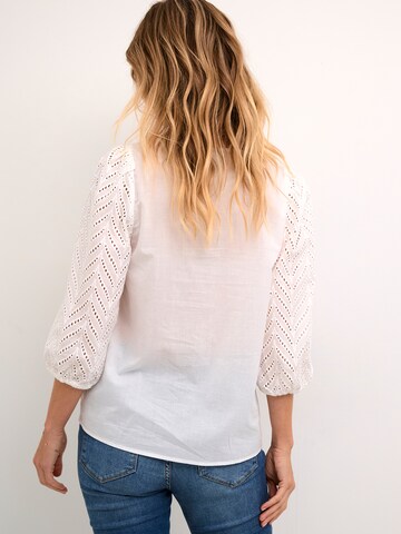 CULTURE - Blusa 'Toril' en blanco