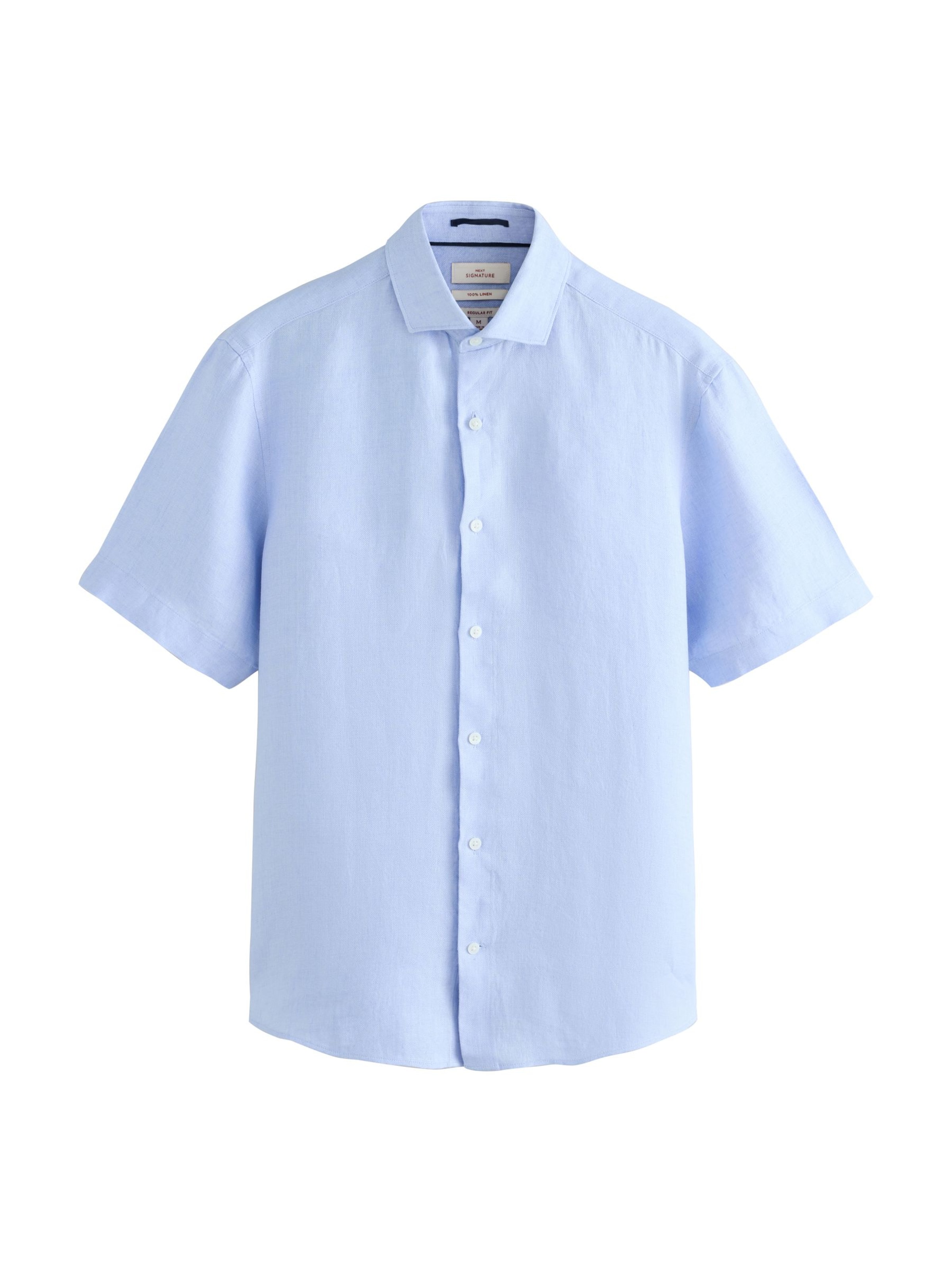 Next Button Up Shirt in Blue: front