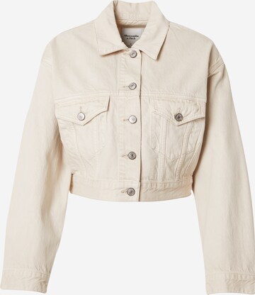 Veste mi-saison Abercrombie & Fitch en beige : devant