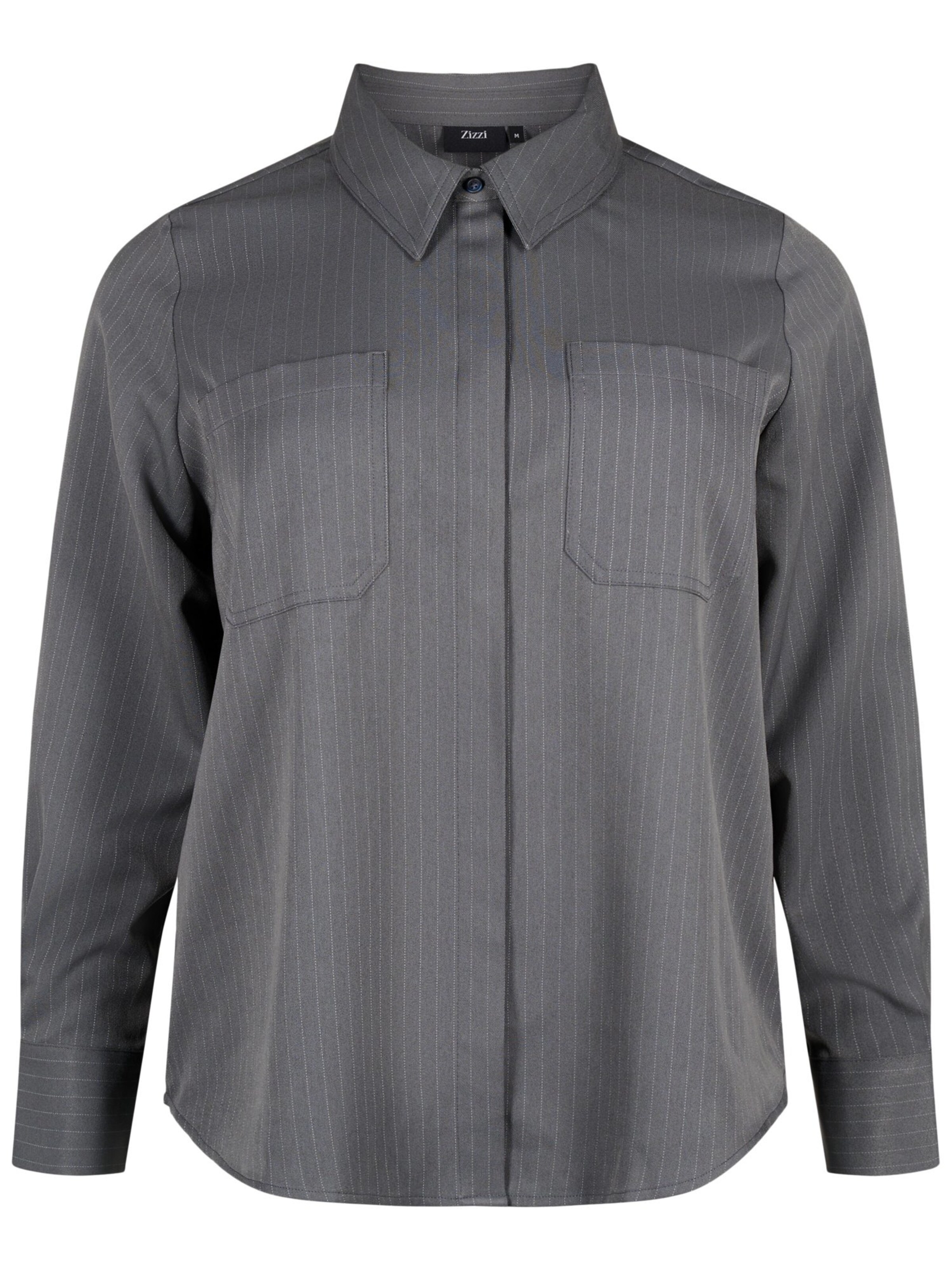 Zizzi Bluzka w kolorze szary: przód