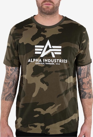 ALPHA INDUSTRIES Paita 'Basic Logo' värissä monivärinen: etupuoli