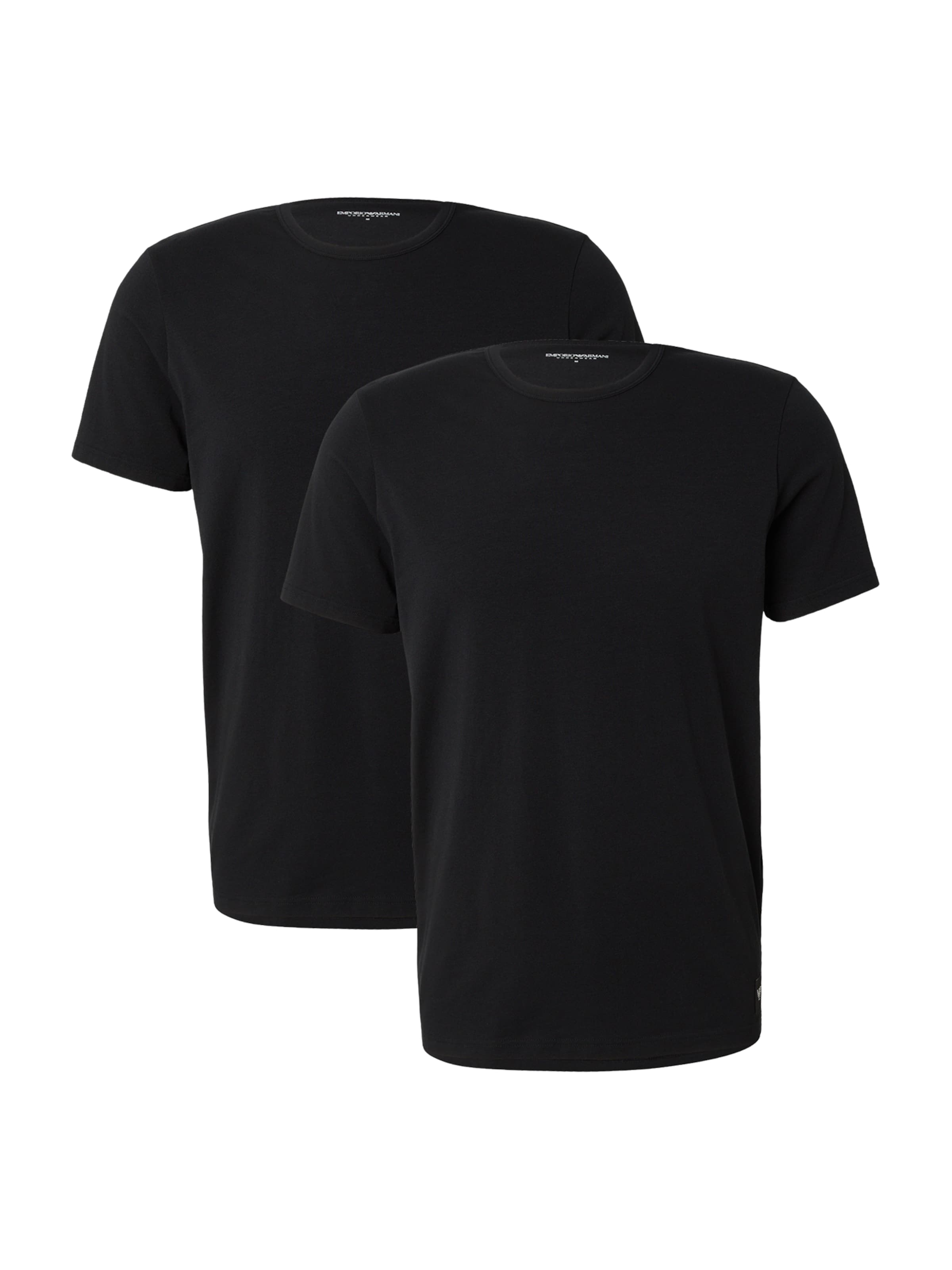 Emporio Armani Tričko – černá: přední strana