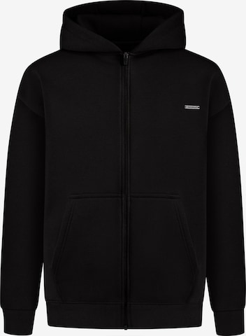 Smilodox Sweat jacket in Black: front