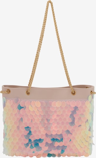 Rankinė ant peties iš myMo at night, spalva – mėlyna / geltona / pudros spalva, Prekių apžvalga