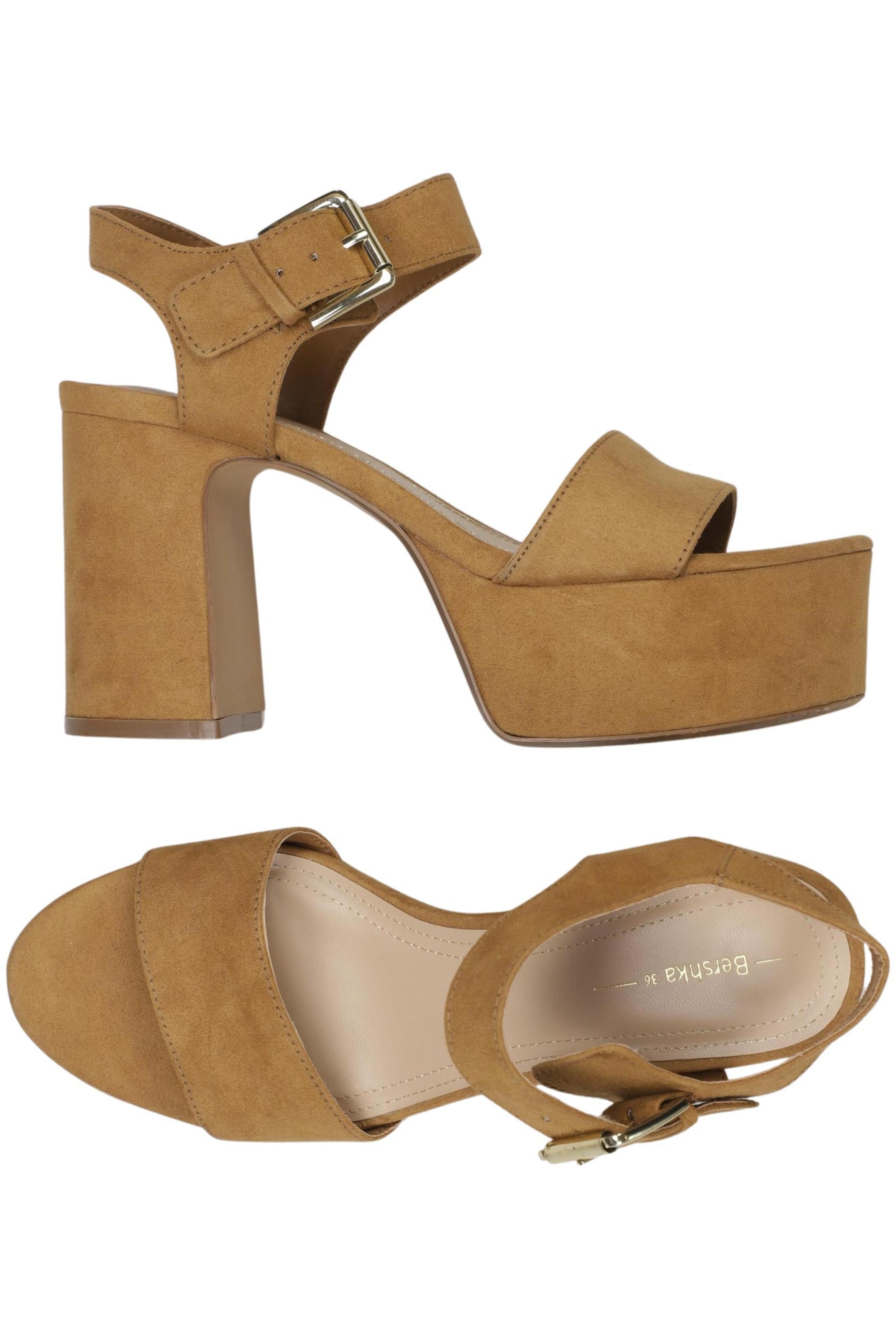 Bershka Sandals & High-Heeled Sandals in 36 in Brown: front