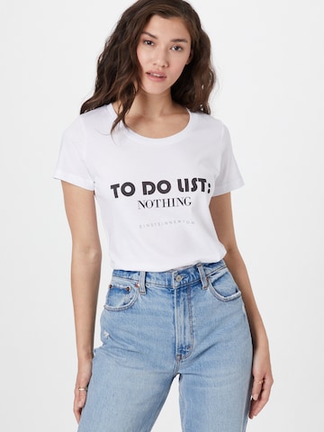 EINSTEIN & NEWTON - Camiseta 'Nothing' en blanco: frente