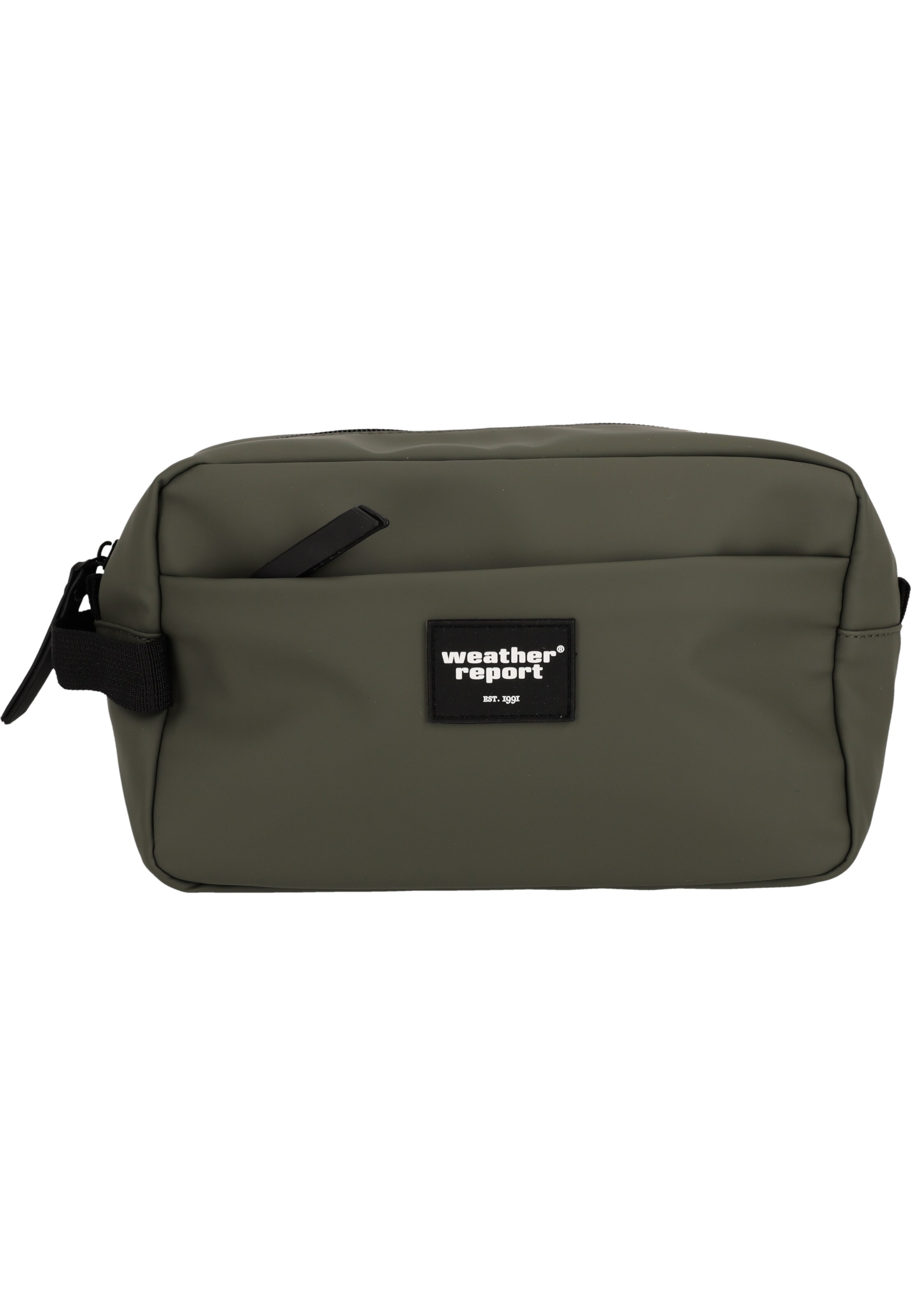 Weather Report Toiletry bag 'Bronze' in Green: front