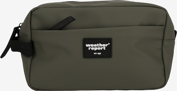 Weather Report Toilettas 'Bronze' in Groen: voorkant