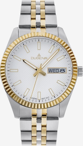 DUGENA Analog Watch in Silver: front