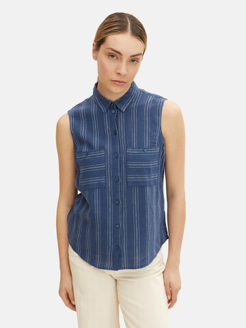 TOM TAILOR Bluse in Blau: Vorderseite