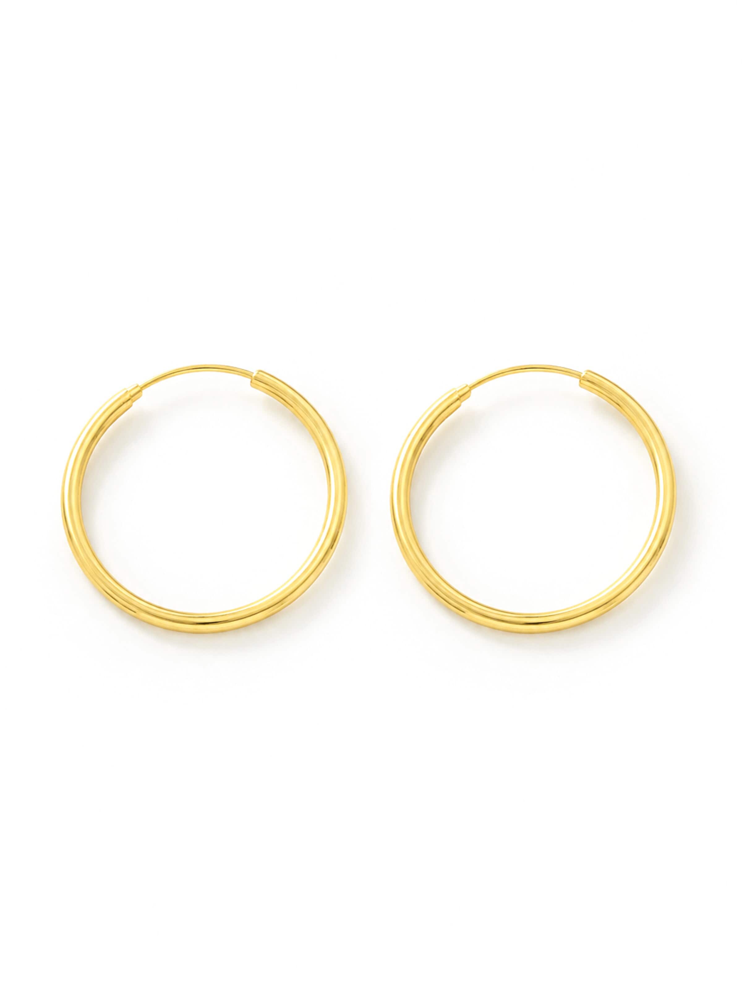 Staufergold Earrings 'Creolen „Alltagsglanz“ – 30 mm' in Gold: front