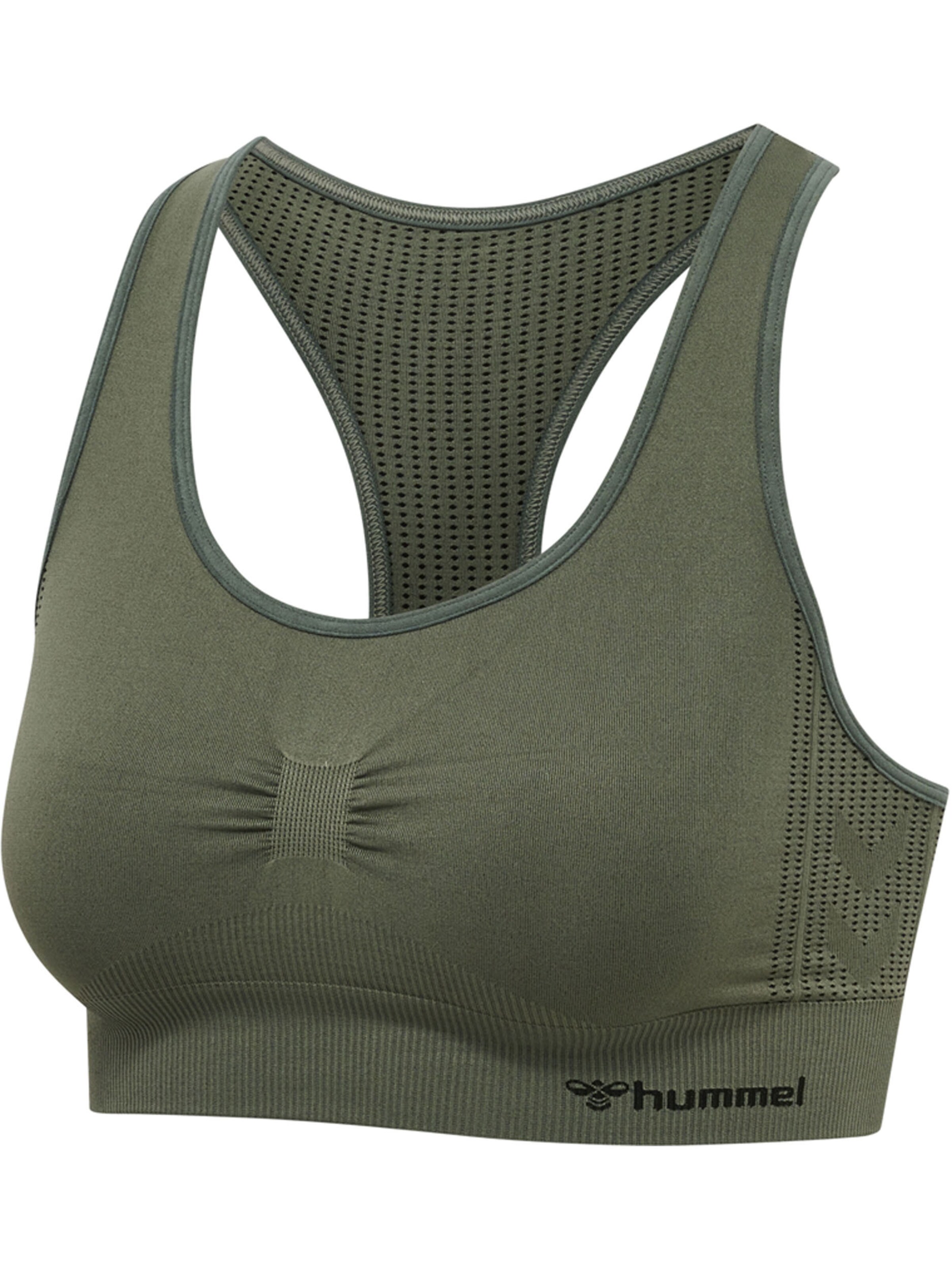 Hummel Bustier Urheilurintaliivit värissä vihreä