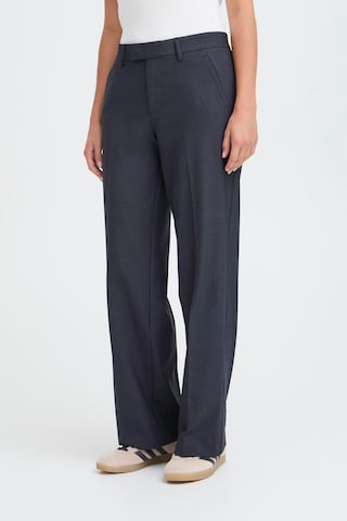 Wide Leg Pantalon à pince 'BINDY' Pulz en bleu : devant