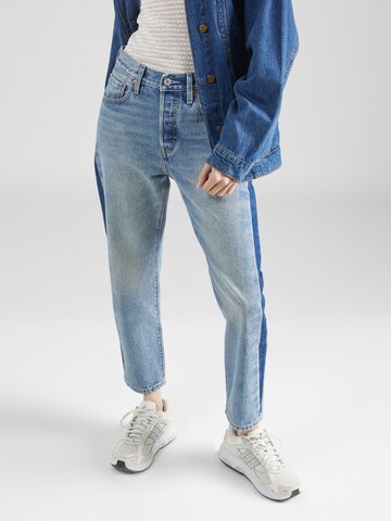 LEVI'S ® Regular Jeans '501  Crop' i blå: framsida