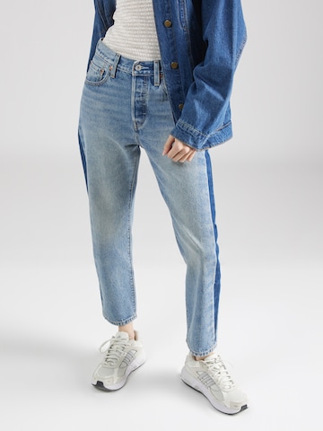 LEVI'S ® Regular Jeans '501  Crop' in Blauw: voorkant