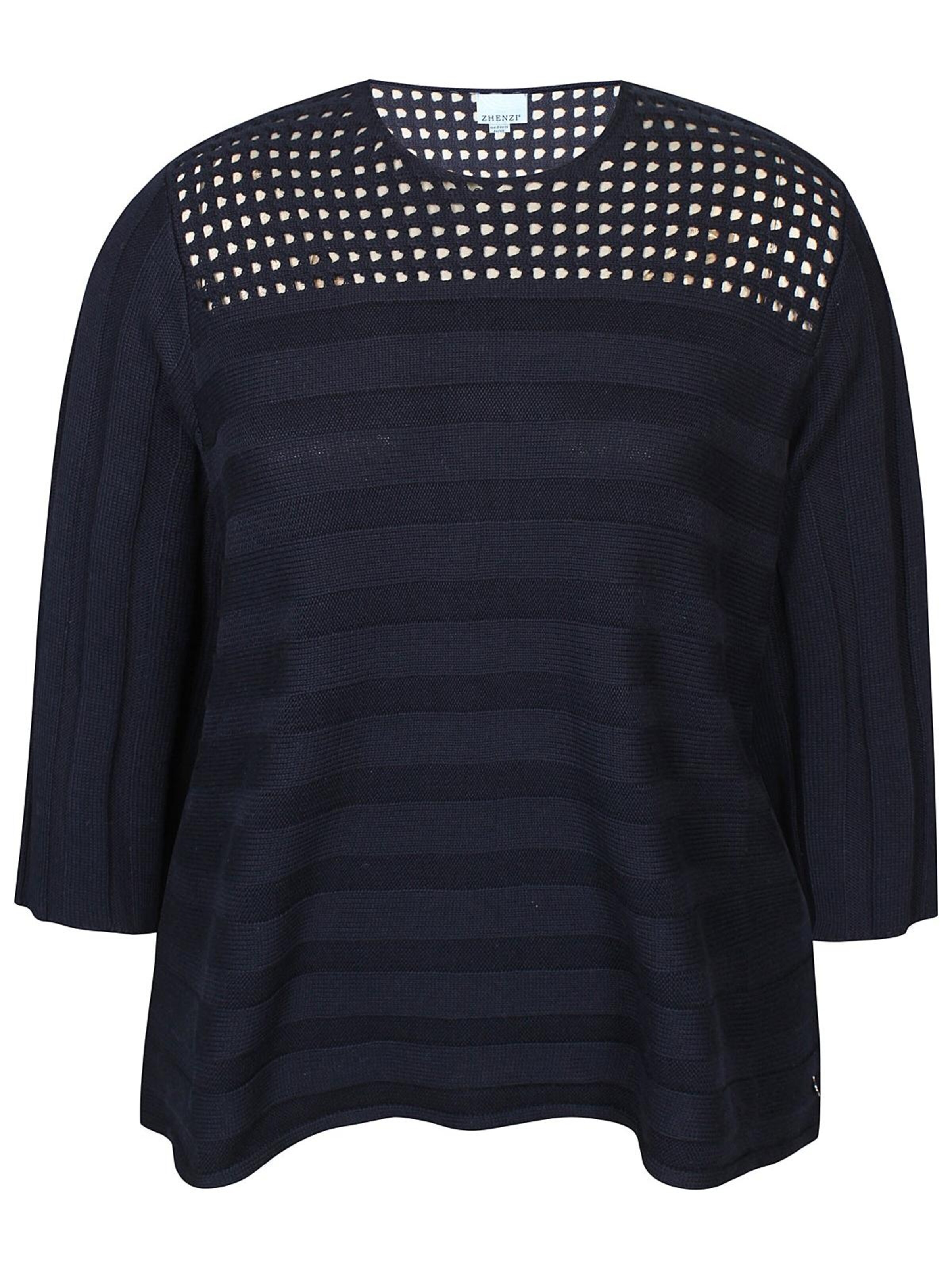 Chemisier 'Capri 1246' Zhenzi en bleu : devant