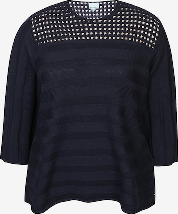 Chemisier 'Capri 1246' Zhenzi en bleu : devant