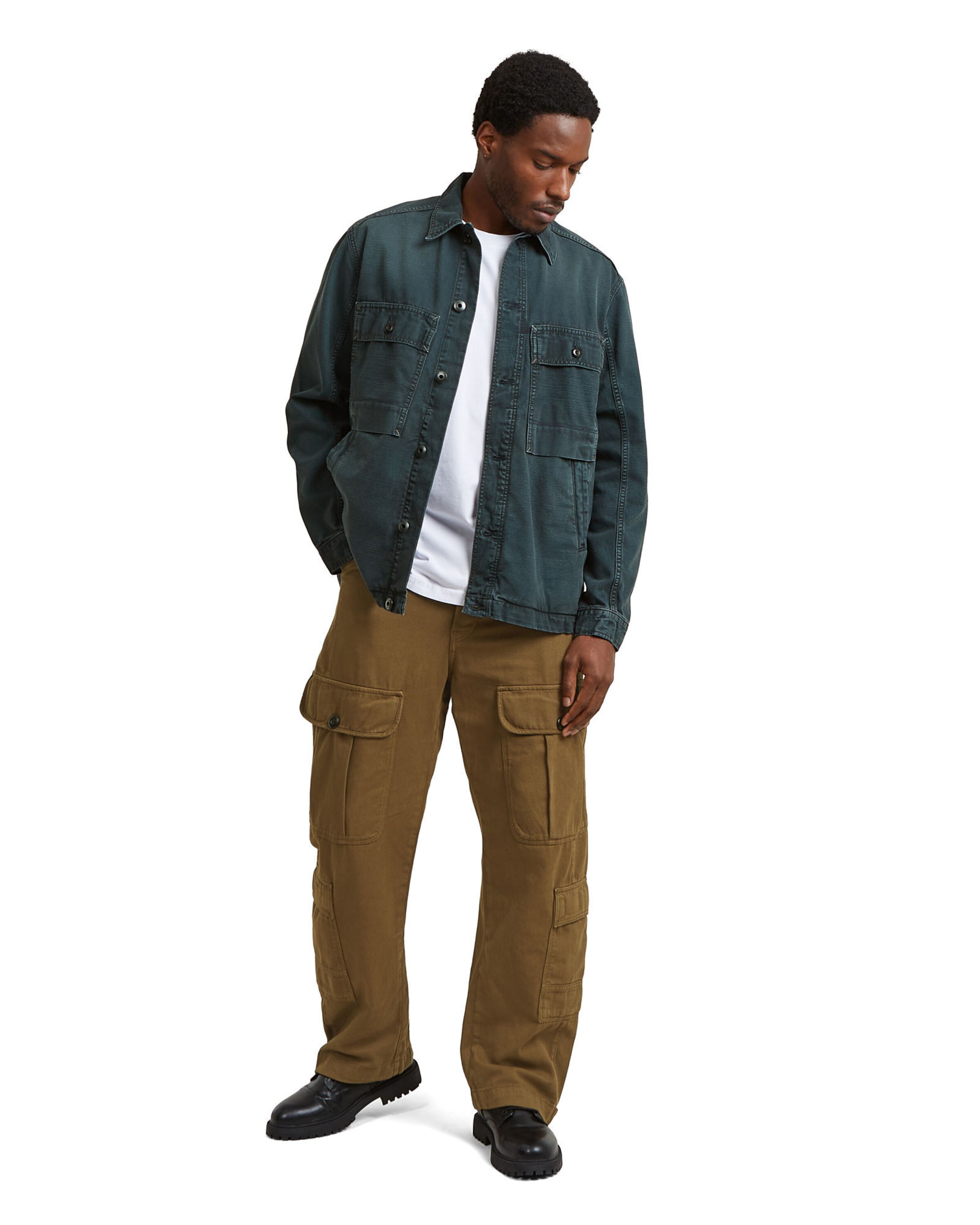 G-STAR Regular fit Button Up Shirt in Black