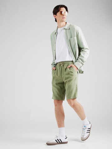 BLEND Regular Housut 'BHMALVIN' värissä vihreä