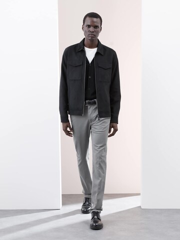 Marks & Spencer Regular Chino in Grijs: voorkant