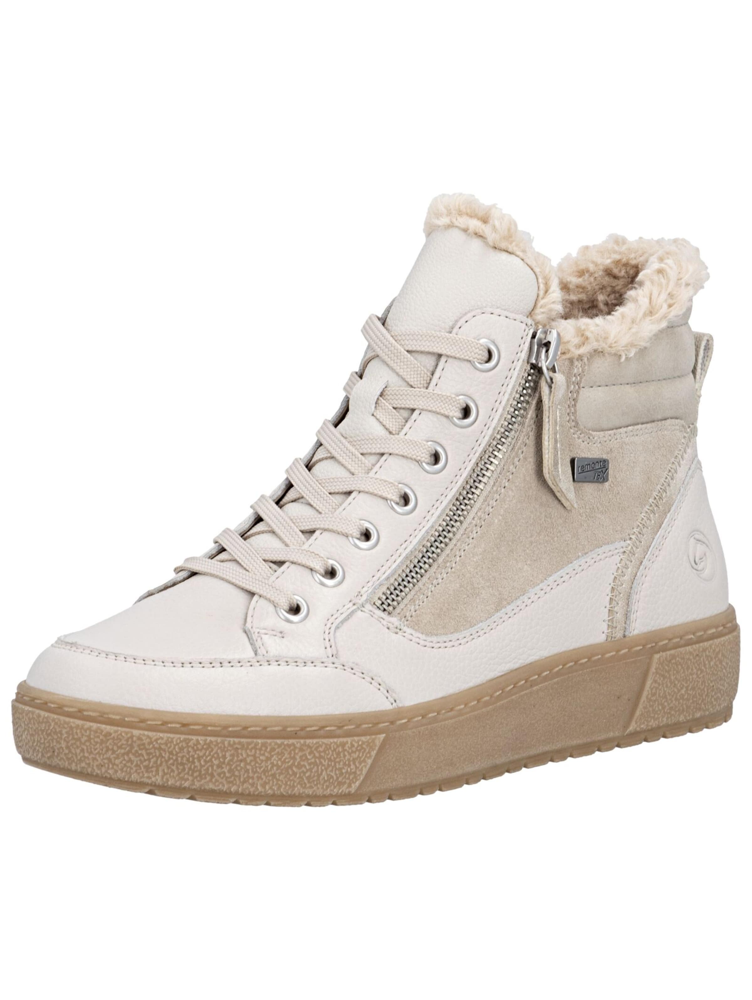 REMONTE Sneakers hoog in Beige: voorkant