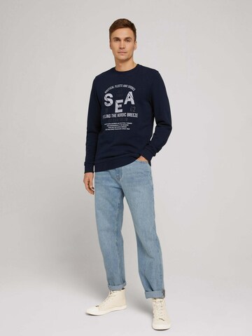 TOM TAILOR Sweatshirt in Blue