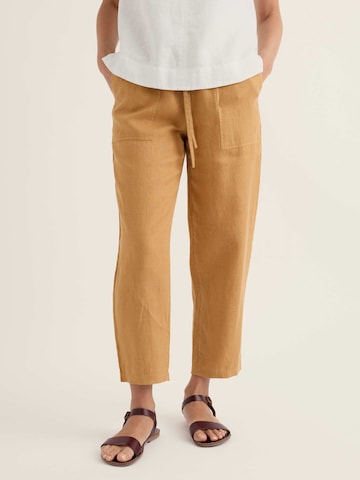 Barrel Pantaloni 'Sholl' de la Seasalt Cornwall pe galben: față