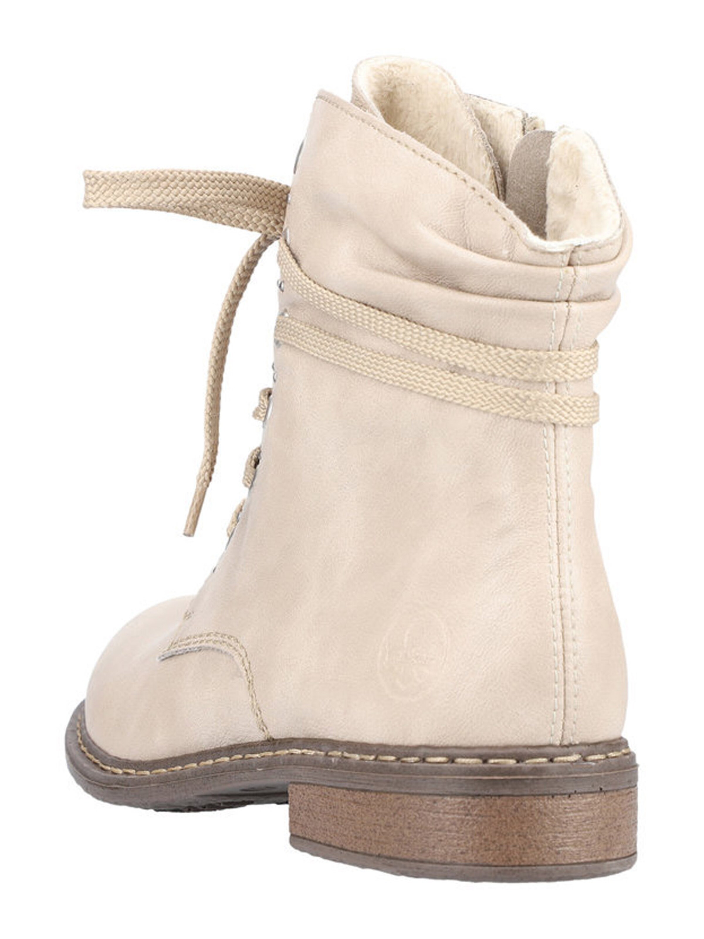 Bottines à lacets Rieker en beige