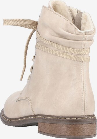 Bottines à lacets Rieker en beige